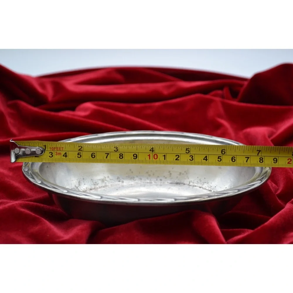 Hotel‎ Edison New York Silver Plated Dish 7in International Silver Co 05036 Oval